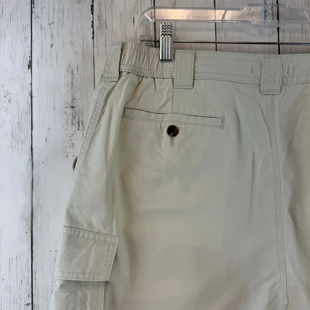 NWT L.L. Bean Stone Tropic-Weight Cargo Shorts Comfort Waist 6" Inseam Size 38 - Picture 8 of 14